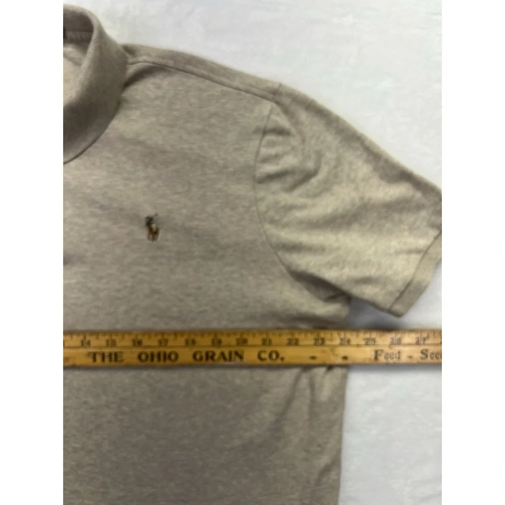 Polo Ralph Lauren Classic Fit Polo‎ Shirt Mens XL Tan Khaki Cotton